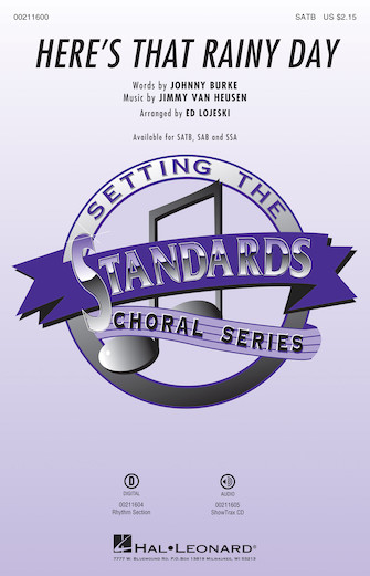 Product Cover for Here's That Rainy Day  Jazz Chorals Octavo by Hal Leonard