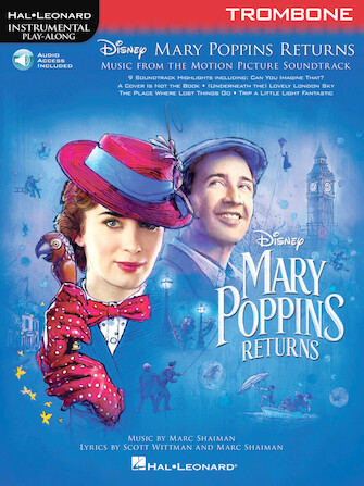 Product Cover for Mary Poppins Returns for Trombone Instrumental Play-Along? Series Instrumental Play-Along Softcover Audio Online by Hal Leonard