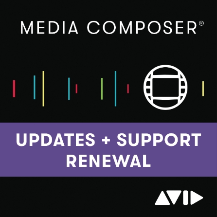 Media Composer Perpetual 1-year Updates + Standard Support Plan Renewal<br>Download Code (Download)