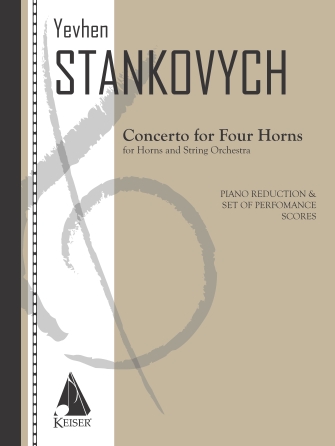 Product Cover for Concerto for Four Horns and Strings Solo Parts and Piano Reduction LKM Music Softcover by Hal Leonard