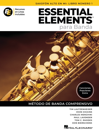 Essential Elements para Banda - Saxofon Alto en Mib Libro Numero 1 - Recursos en Linea Incluidos