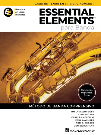 Essential Elements para Banda - Saxofon Tenor en Sib Libro Numero 1 - Recursos en Linea Incluidos