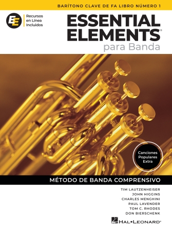 Essential Elements para Banda - Baritono de Fa Libro Numero 1 - Recursos en Linea Incluido