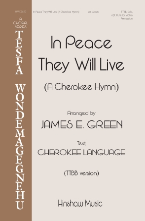 Product Cover for In Peace They Will Live  Hinshaw Music Octavo by Hal Leonard