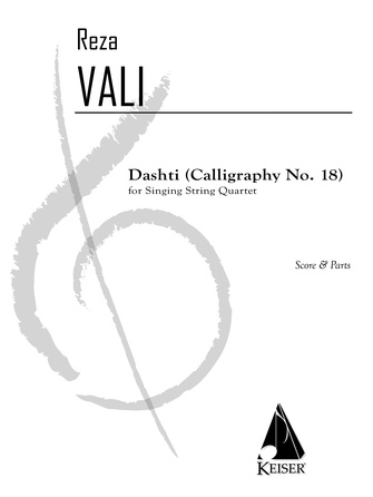 Product Cover for Dashti (Calligraphy No. 18) for Singing String QuartetScore and Parts LKM Music Softcover by Hal Leonard