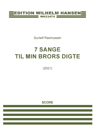 Product Cover for 7 Sange Til Min Brors Digte for Soprano, Clarinet, and Piano Score Softcover by Hal Leonard