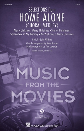 Cover for Selections from Home Alone (Choral Medley) : Secular Christmas Choral by Hal Leonard