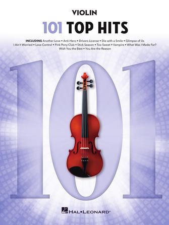 Product Cover for 101 Top Hits for Violin Instrumental Folio Softcover by Hal Leonard
