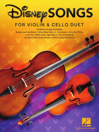 Cover for Disney Songs for Violin and Cello Duet : String Duet by Hal Leonard