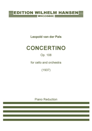 Concertino for Cello And Orchestra - Piano Reduction