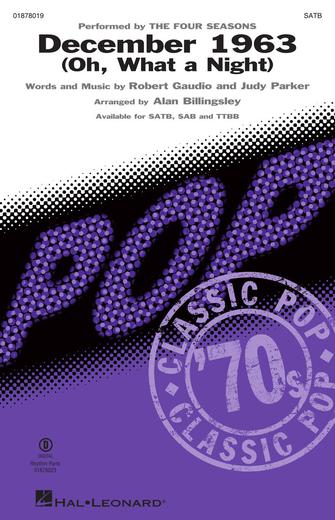 Product Cover for December, 1963 (Oh, What a Night)  Pop Choral Series Octavo by Hal Leonard