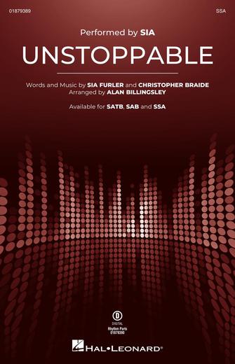 Cover for Unstoppable : Pop Choral Series by Hal Leonard