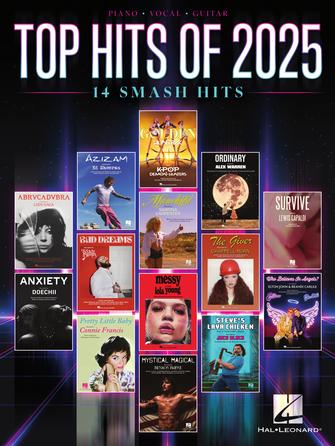 Cover for Top Hits of 2025 : Piano/Vocal/Guitar Songbook by Hal Leonard