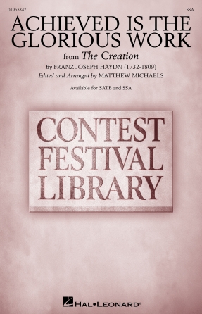 Cover for Achieved Is the Glorious Work : Treasury Choral by Hal Leonard