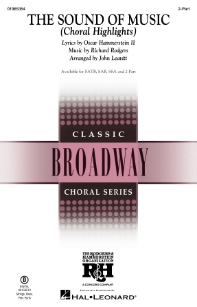 The Sound Of Music : 2-Part : John Leavitt : Julie Andrews : The Sound Of Music : Songbook : 01965354 : 196288364948