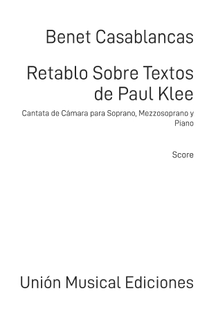 Retablo sobre textos de Paul Klee - Full Score