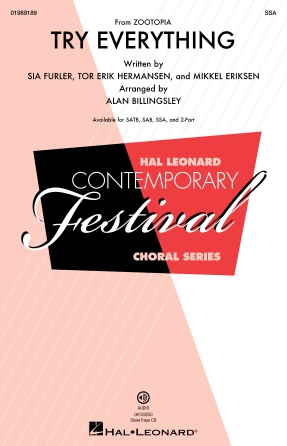 Cover for Try Everything (from Zootopia) : Disney Choral by Hal Leonard