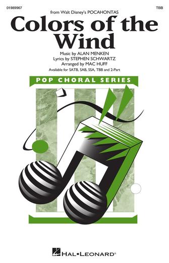 Colors of the Wind : TBB : Mac Huff : Stephen Schwartz : Vanessa Williams : Pocahontas : Sheet Music : 01989967 : 196288371953