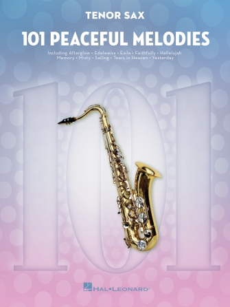 Product Cover for 101 Peaceful Melodies for Tenor Sax Instrumental Folio Softcover by Hal Leonard