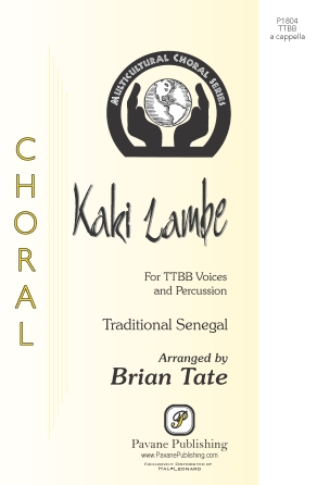 Kaki Lambe : TTBB : Brian Tate : Sheet Music : 02006479 : 196288376736