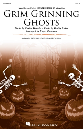 Cover for Grim Grinning Ghosts : Disney Choral by Hal Leonard