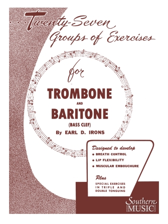 Product Cover for 27 Groups of Exercises Trombone Southern Music Brass  by Hal Leonard