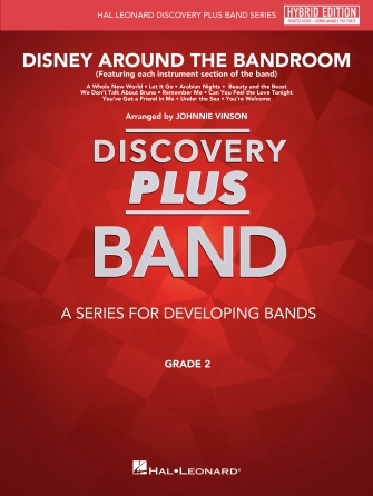 Product Cover for Disney Around the Bandroom (Featuring each instrument section of the band)Hybrid Edition Discovery Plus Concert Band Softcover Media Online by Hal Leonard