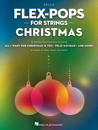 Product Cover for Flex-pops For Strings - Christmas - Cello Cello Flex-Pops for Strings Softcover by Hal Leonard