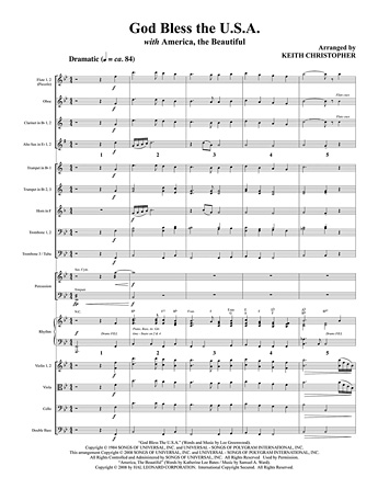 Product Cover for God Bless The U.S.A (with America, The Beautiful) (with “America, The Beautiful”) PraiseSong Choral Download by Hal Leonard