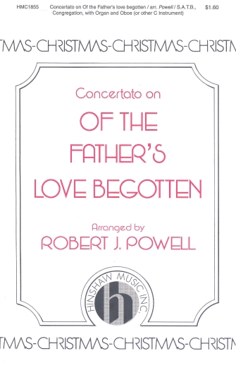 Product Cover for Concertato on Of the Father's Love Begotten  Hinshaw Sacred Octavo by Hal Leonard