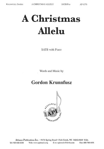 Product Cover for A Christmas Allelu  Alliance Series Softcover by Hal Leonard