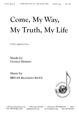 Product Cover for Come, My Way, My Truth, My Life  Alliance Series Softcover by Hal Leonard