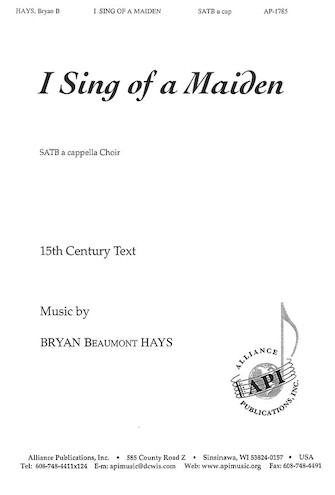 Product Cover for I Sing of a Maiden  Alliance Series Softcover by Hal Leonard