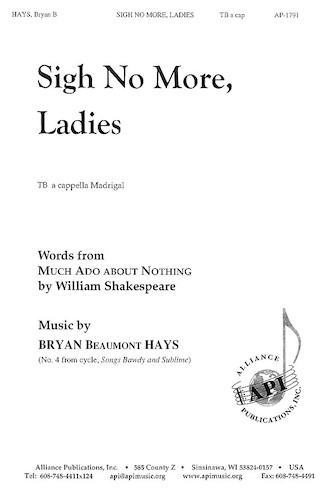 Product Cover for Sigh No More, Ladies  Alliance Series Softcover by Hal Leonard