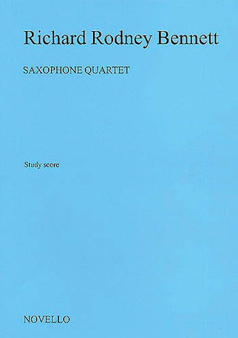 Product Cover for Richard Rodney Bennett: Saxophone Quartet (Score)  Music Sales America  by Hal Leonard