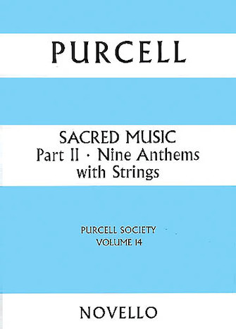 Product Cover for Sacred Music Part 2: Nince Anthems Purcell Society Volume 14Score Music Sales America Softcover by Hal Leonard