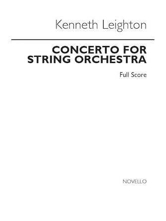 Product Cover for Concerto for String Orchestra Study Score Music Sales America Softcover by Hal Leonard
