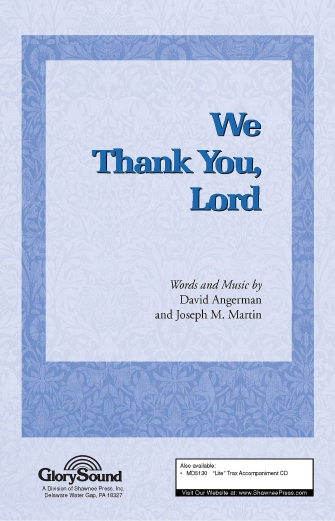 Product Cover for We Thank You, Lord  Choral MP3 Full Performance by Hal Leonard