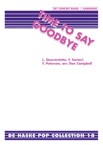 Time To Say Goodbye Score Only