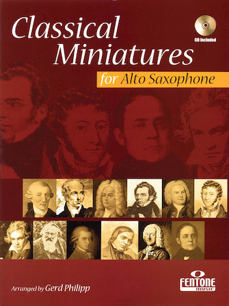 Product Cover for Classical Miniatures for Alto Saxophone  Fentone Instrumental Books Softcover with CD by Hal Leonard