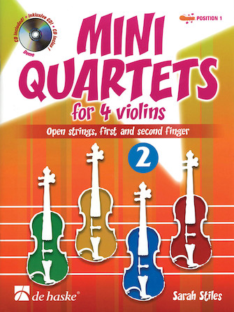 Product Cover for Mini Quartets for 4 Violins First, second and third finger – Position 1 De Haske Play-Along Book Softcover with CD by Hal Leonard