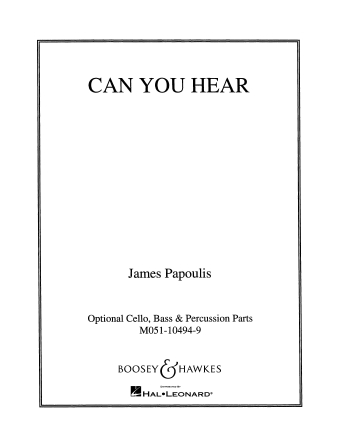 Can You Hear (arr. Francisco N��ez) - Cello