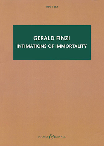 Product Cover for Intimations of Immortality, Op. 29 Ode for Tenor Solo, Mixed Chorus, and Orchestra Boosey & Hawkes Scores/Books  by Hal Leonard