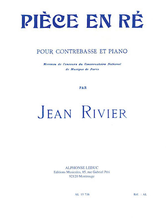 Product Cover for Piéce en Ré for Double Bass Leduc Softcover by Hal Leonard
