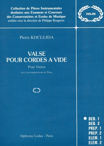 Koclejda Valses Pour Cordes A Vide Collection Violin & Piano Book Koclejda Valses Pour Cordes A Vide Collection Violin & Piano Book