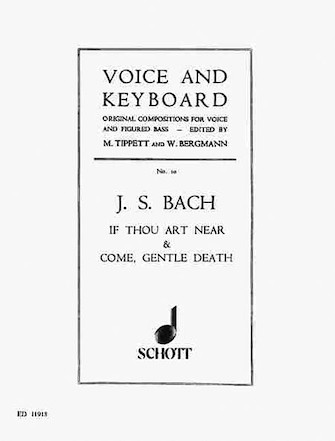Bist Du Bei Mir Bwv 508 And Komm Susser Tod Bwv 478 Piano Reduction For High Voice Hal Leonard Online