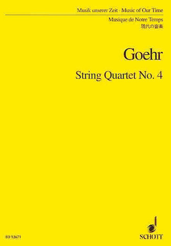 Product Cover for String Quartet No. 4 Score Schott  by Hal Leonard