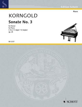 Product Cover for Sonata No. 3 in C Major, Op. 25 Piano Schott Softcover by Hal Leonard