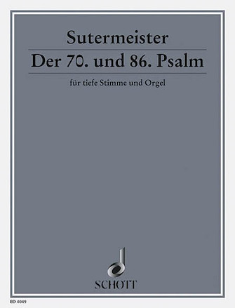 Product Cover for Psalm 70 & Psalm 86 Low Vioce  Schott  by Hal Leonard
