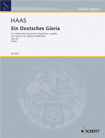 Product Cover for Deutsches Gloria Dbl. Chorus  Schott  by Hal Leonard
